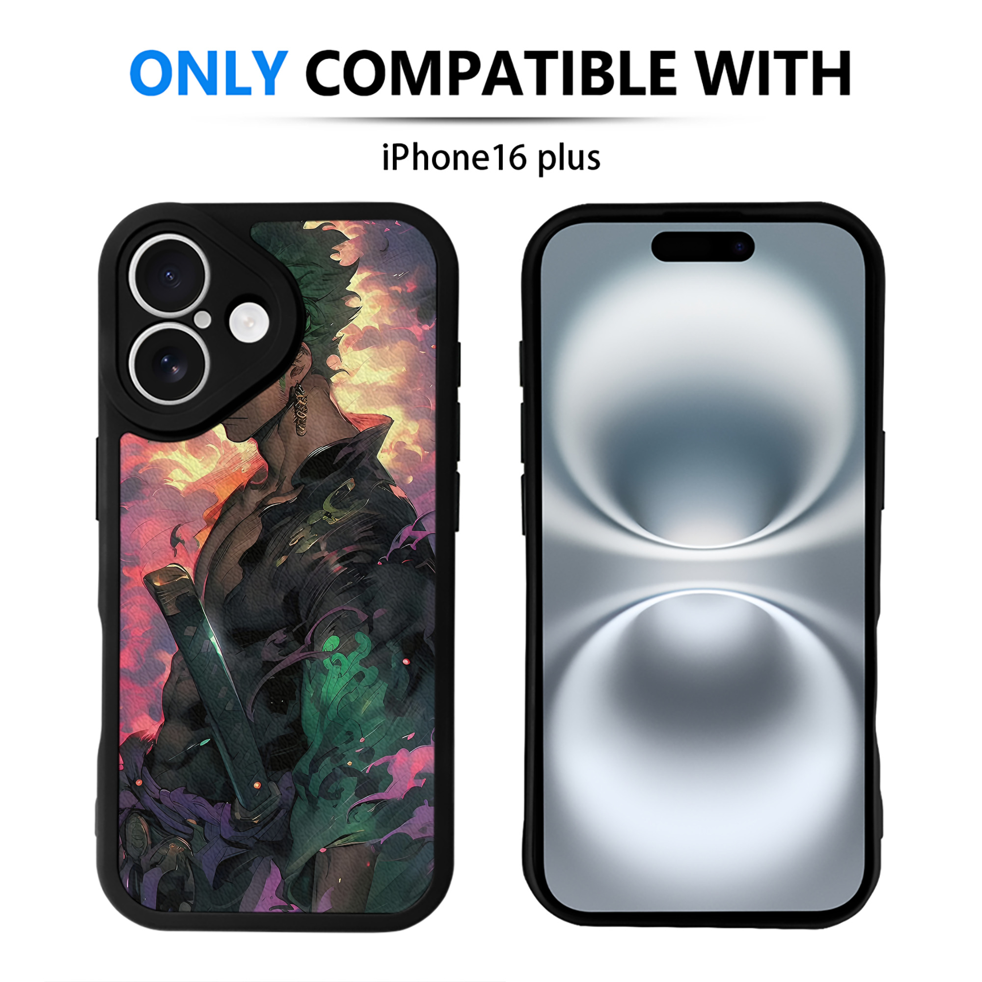 （画像用） ワンピース ONE PIECE 【iPhone 16シリーズ対応】シリコンスマホケース（レザー調） 材質：シリコン